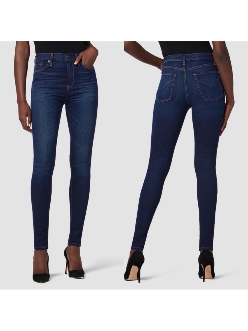 Hudson Barbara High Waist Super Skinny Dark Wash Blue Jeans Indigo Size 29